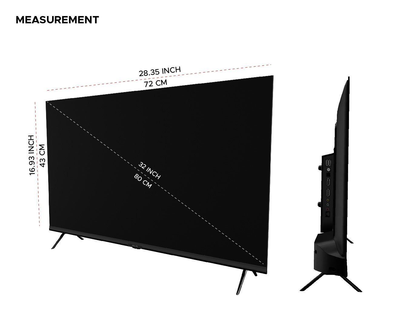 HM 32 QLGAVE (32" GOOGLE QLED)