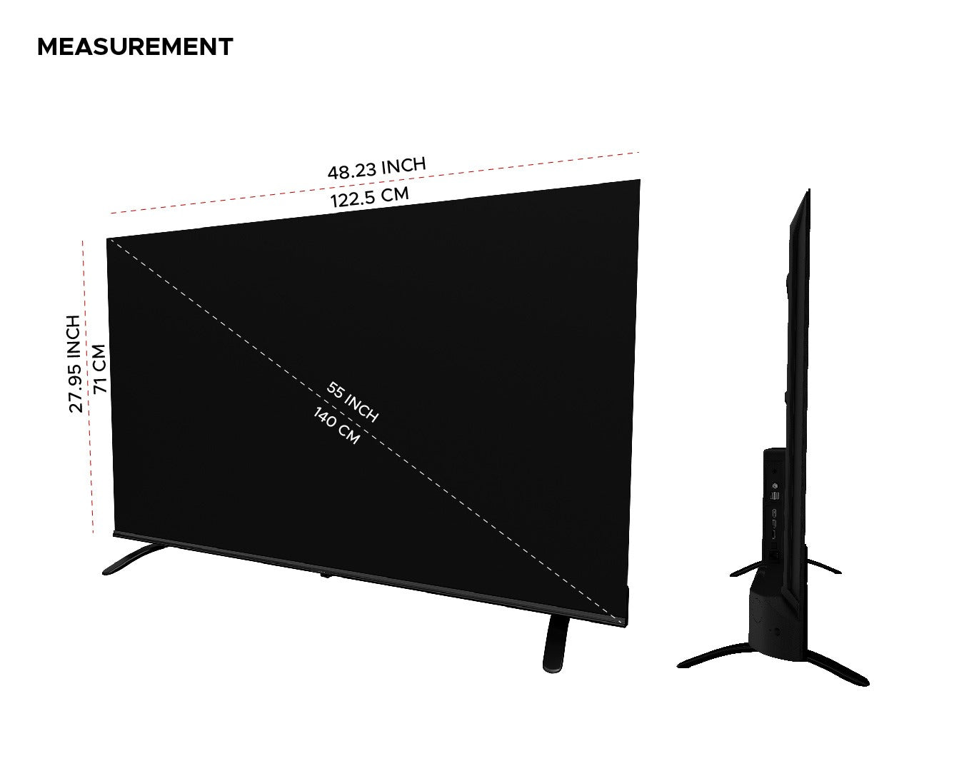 HM 55 UHGAVE (55" GOOGLE UHD)